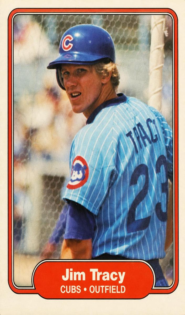 1982 Fleer Jim Tracy #605 card