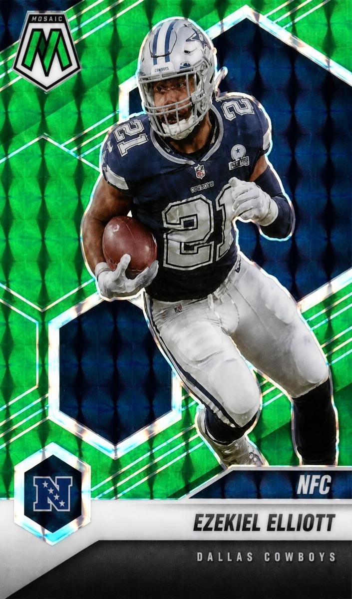 2021 Panini Mosaic Ezekiel Elliott [Green] #215 card