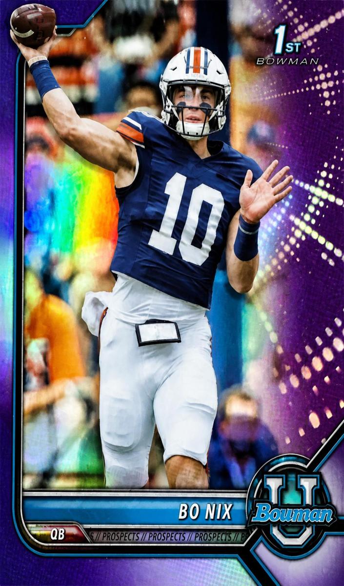 2021 Bo Nix [Purple Refractor] #8