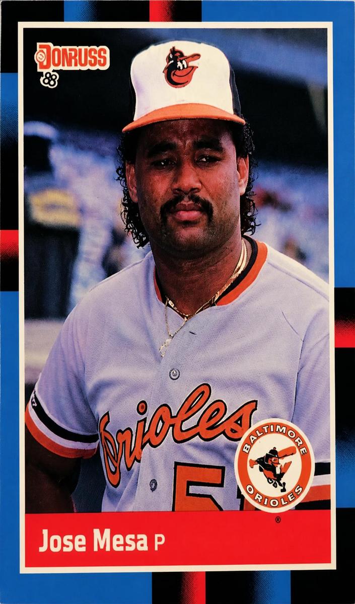 Jose Mesa 1988 Donruss Baseball