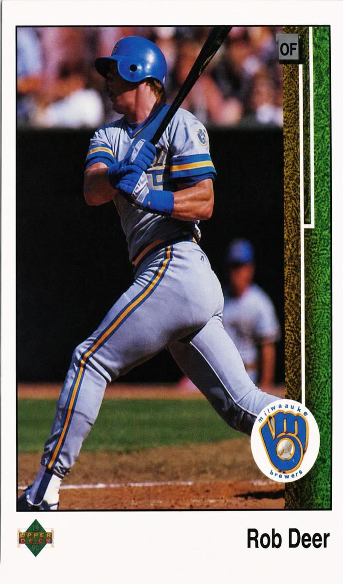 1989 Upper Deck Rob Deer #442 card