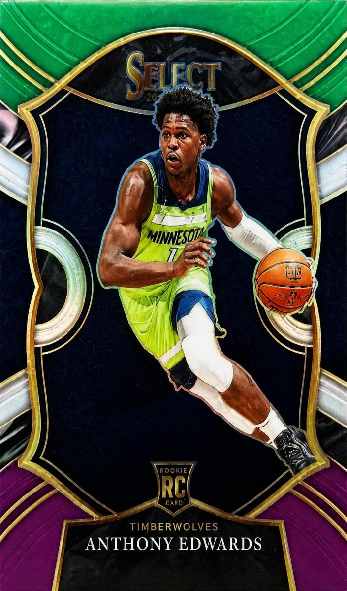 2021 Anthony Edwards [Green White Purple] #61