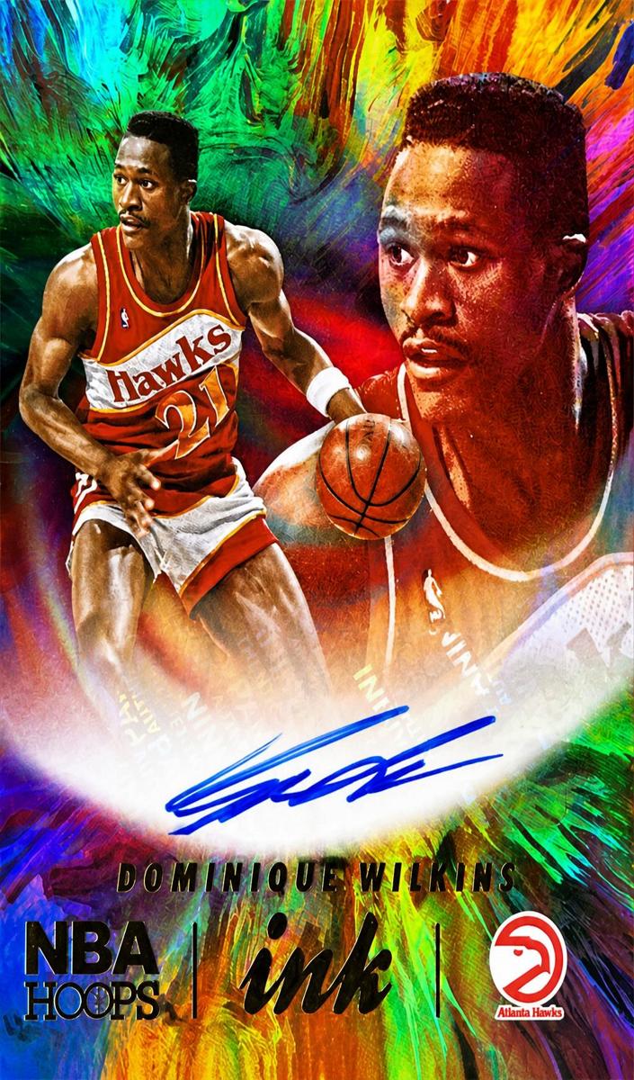 2022 Panini Hoops Dominique Wilkins #HI-DQW card