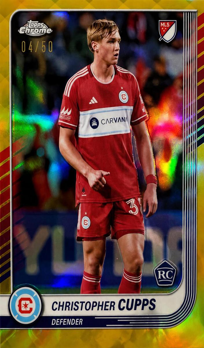 Christopher Cupps 2025 Chrome MLS Soccer card