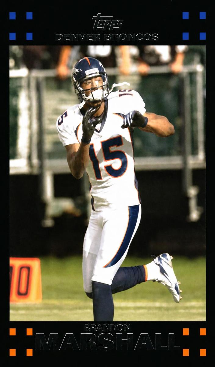 2007 Topps Brandon Marshall #140 card