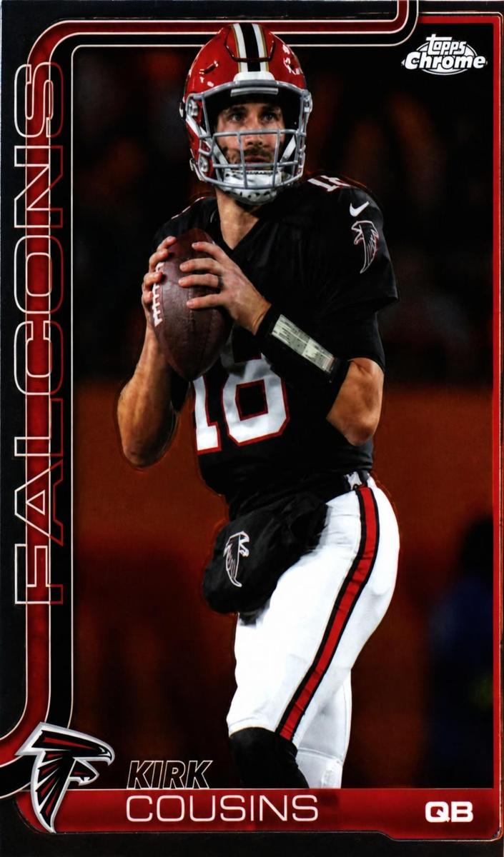 Kirk Cousins 2025 Topps Chrome Football card