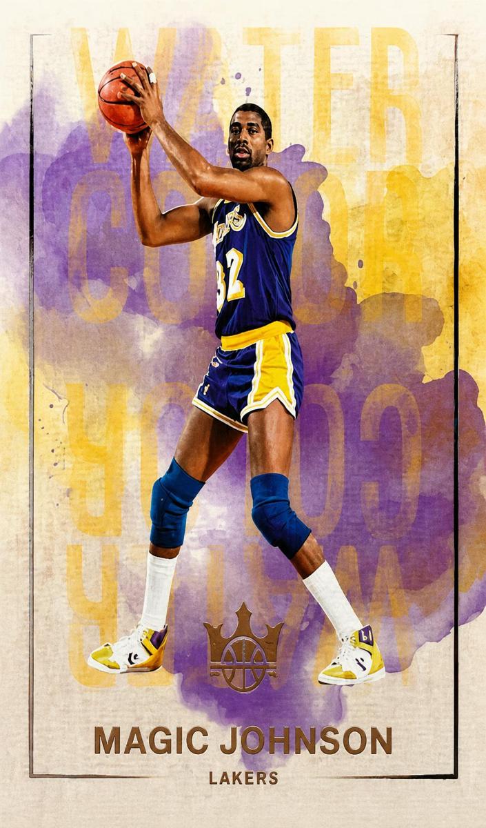 2024 Panini Court Kings Magic Johnson #28 card