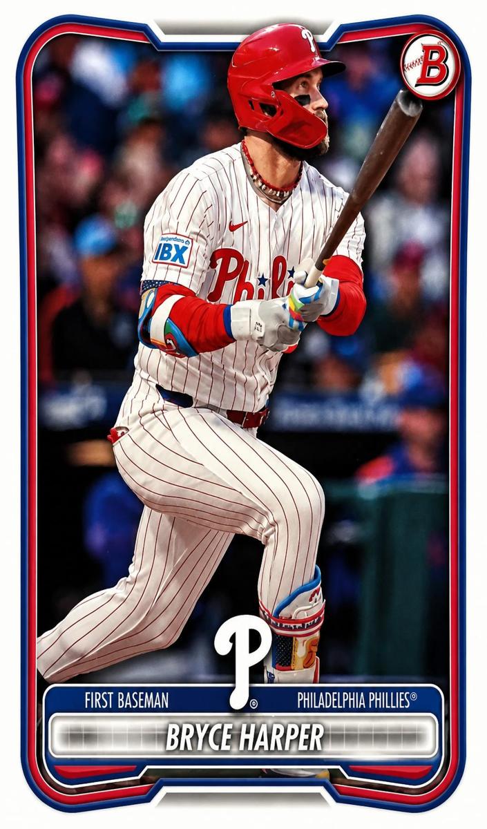 Bryce Harper 2026 Bowman Baseball card