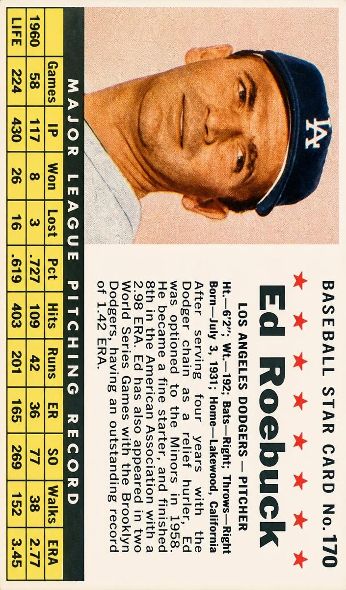 1961 Ed Roebuck #170