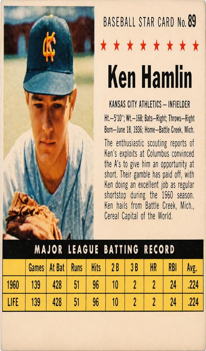 1961 Ken Hamlin [Perforated] #89