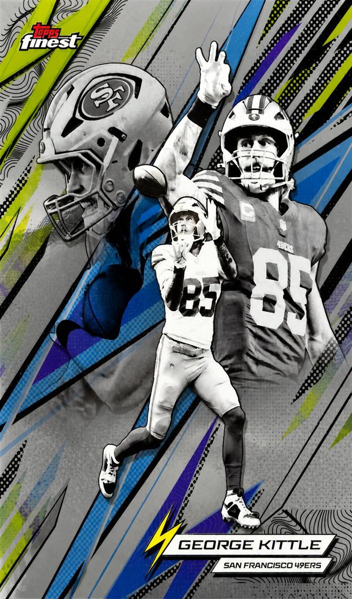 George Kittle 2025 Topps Finest Power Kings Football
