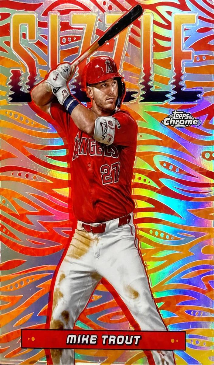 2024 Topps Chrome Update Mike Trout #SIZ-9 card