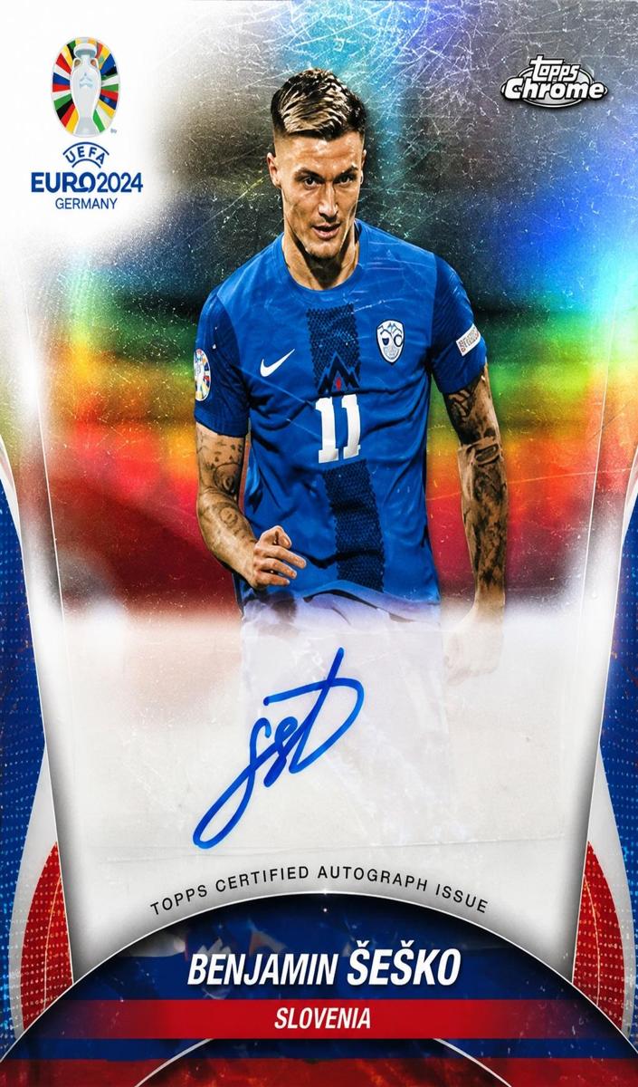 2024 Topps Chrome UEFA Euro Benjamin Sesko #CA-BS card