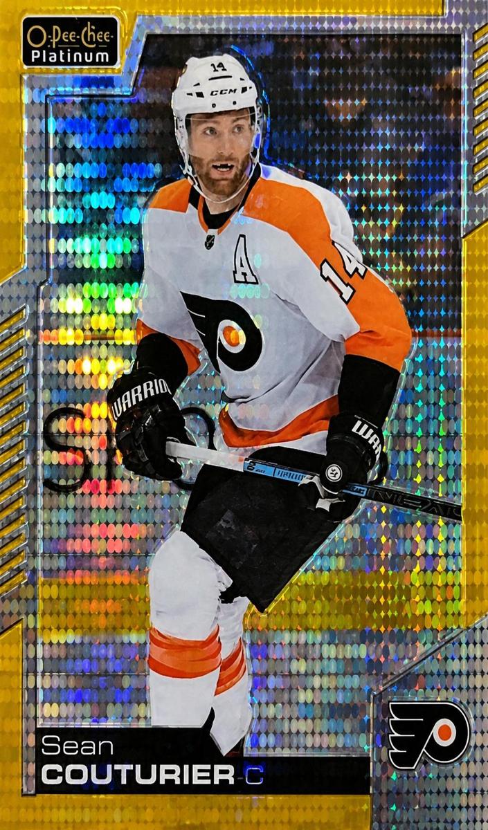 2020 O-Pee-Chee Platinum Sean Couturier [Orange Checkers] #64 card
