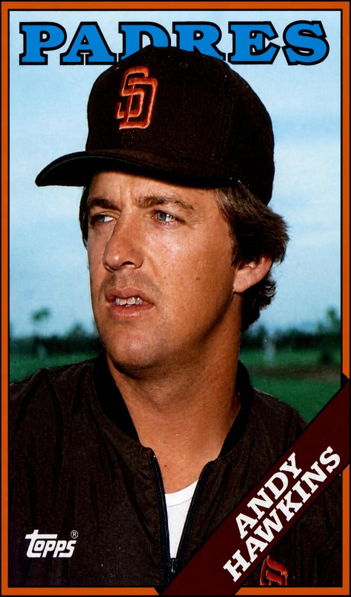 1988 Topps Andy Hawkins #9 card