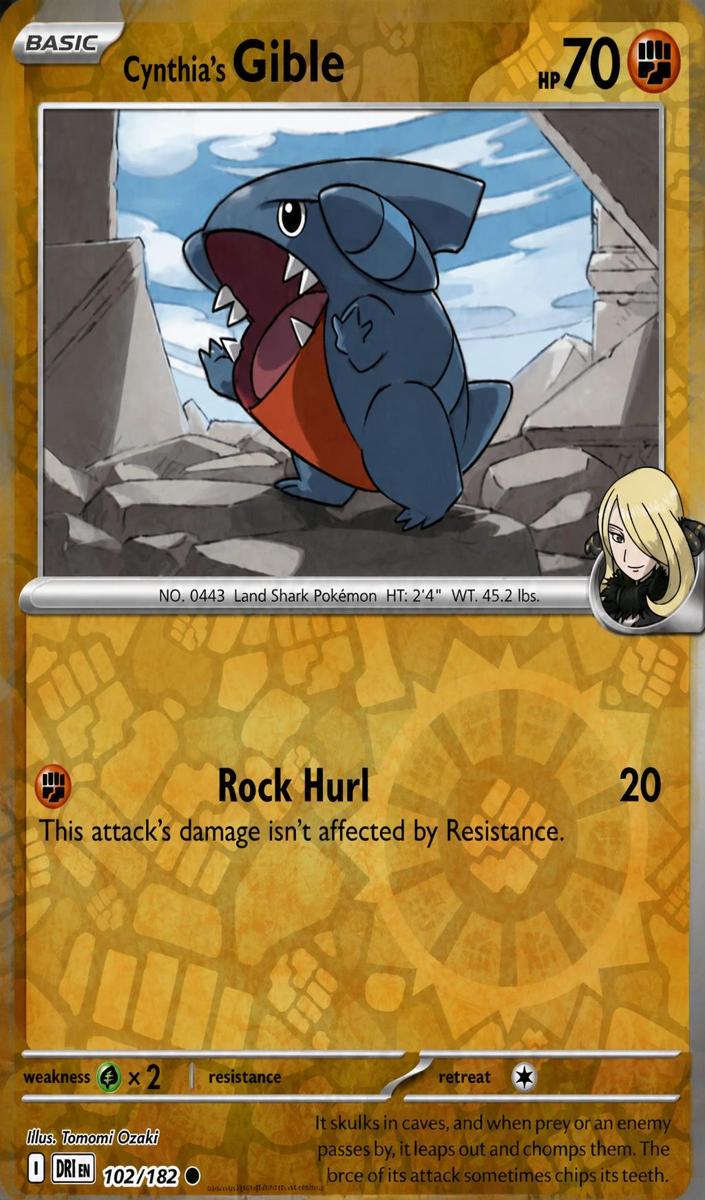 Cynthia's Gible 2026 Pokemon Mega Evolution Ascended Heroes