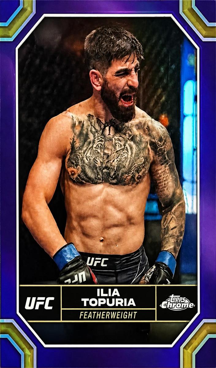 2024 Ilia Topuria [Purple Refractor] #77