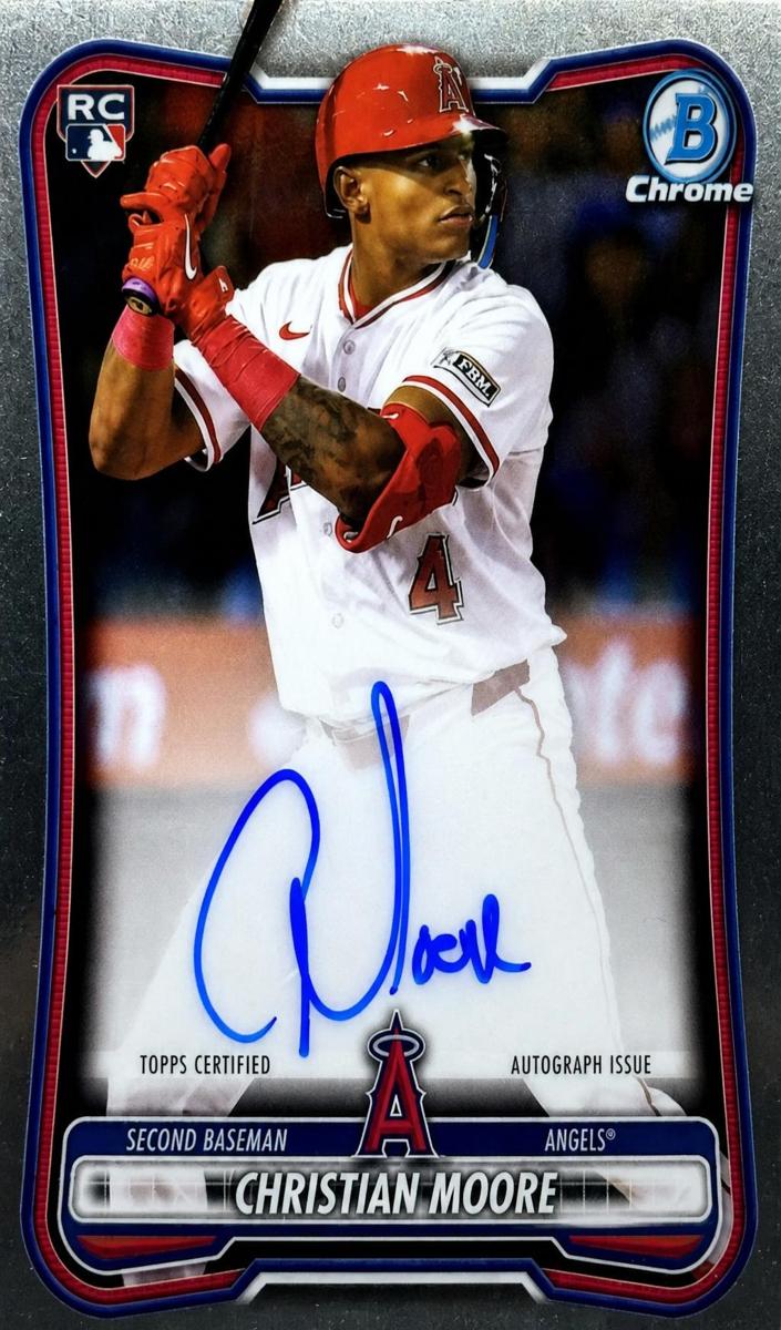 Christian Moore 2026 Bowman Chrome Rookie Autograph Baseball