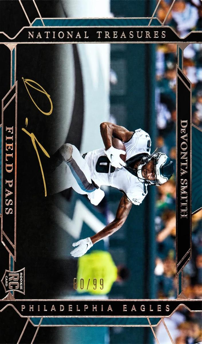 2021 Panini National Treasures DeVonta Smith #FP-DS card