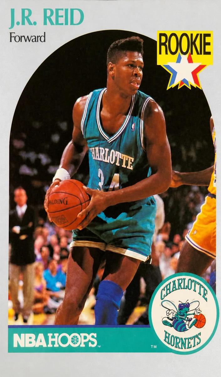 1990 Hoops J.R. Reid #57 card