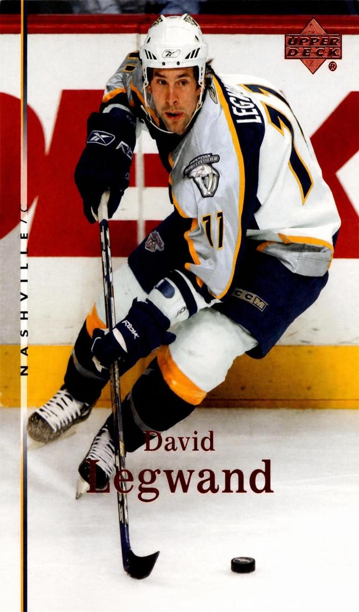 2007 Upper Deck David Legwand #13 card