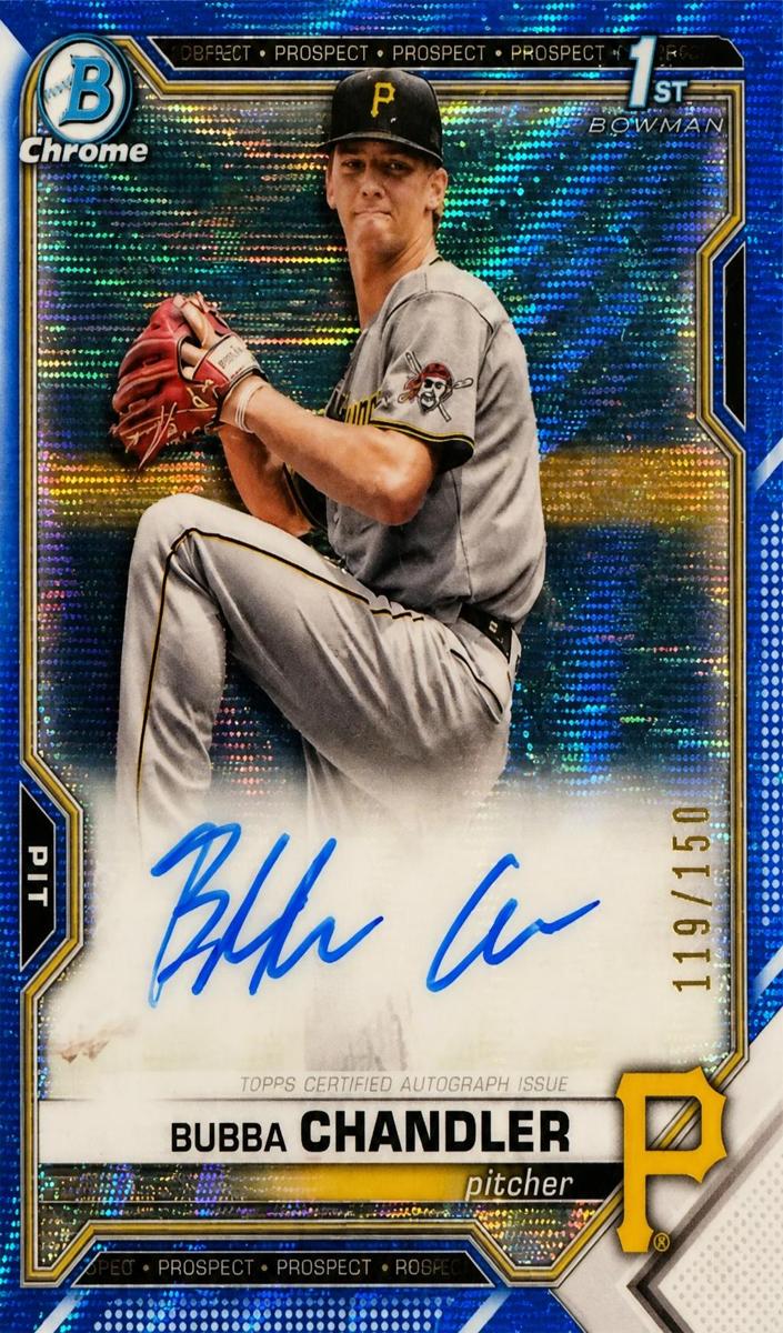 2021 Bowman Bowman Draft Wave Bubba Chandler front