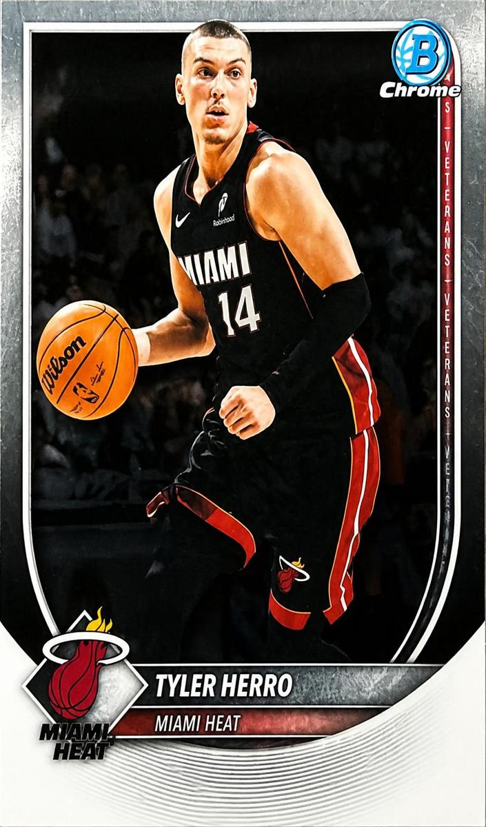 Tyler Herro 2025 Bowman Basketball card