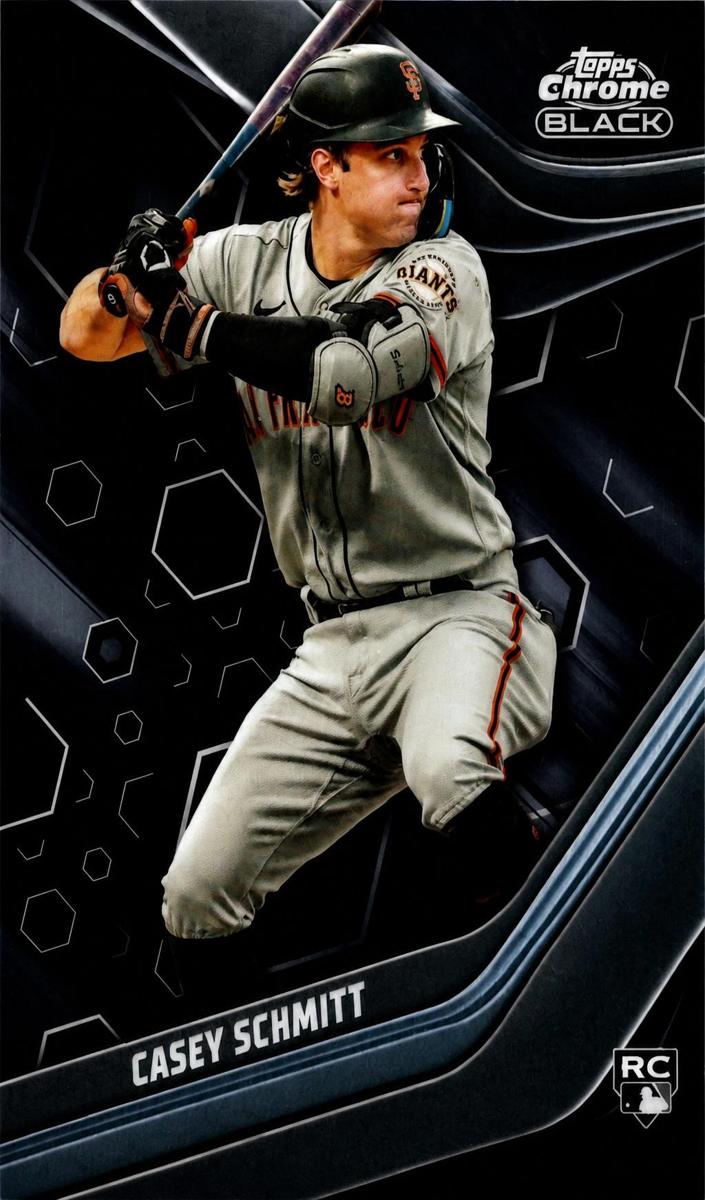 2023 Topps Chrome Black Casey Schmitt #58 card