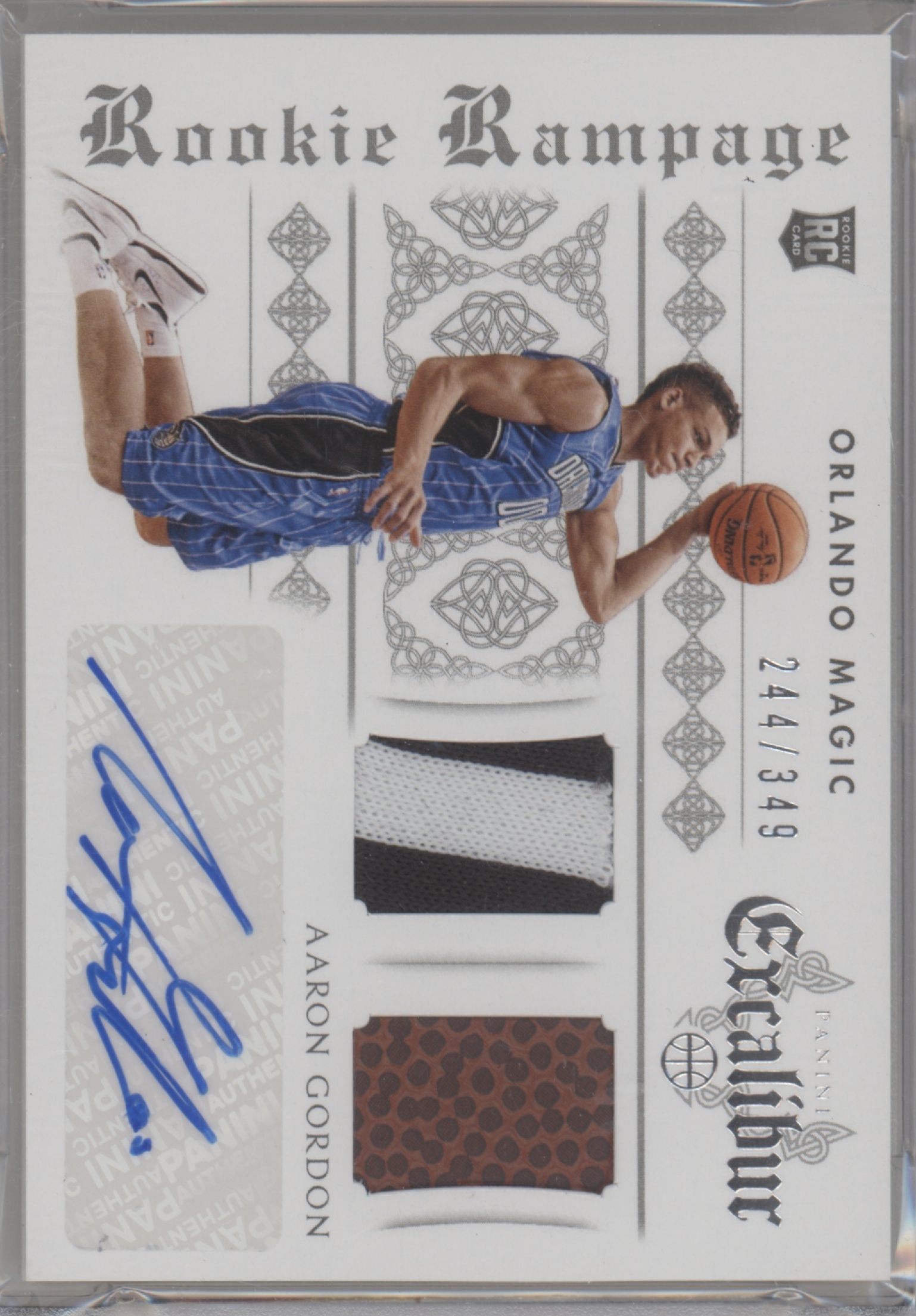 2014 Panini Excalibur Aaron Gordon [Prime] #10 card