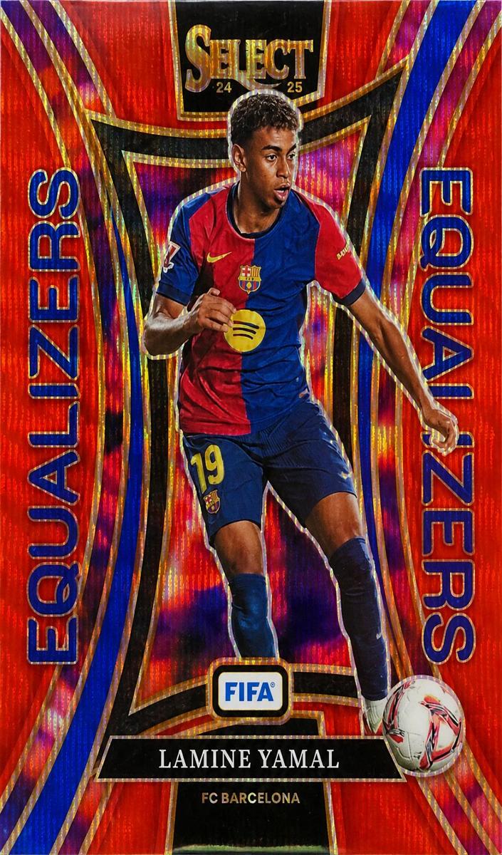2024 Panini Select FIFA Lamine Yamal [Red Wave] #17 card