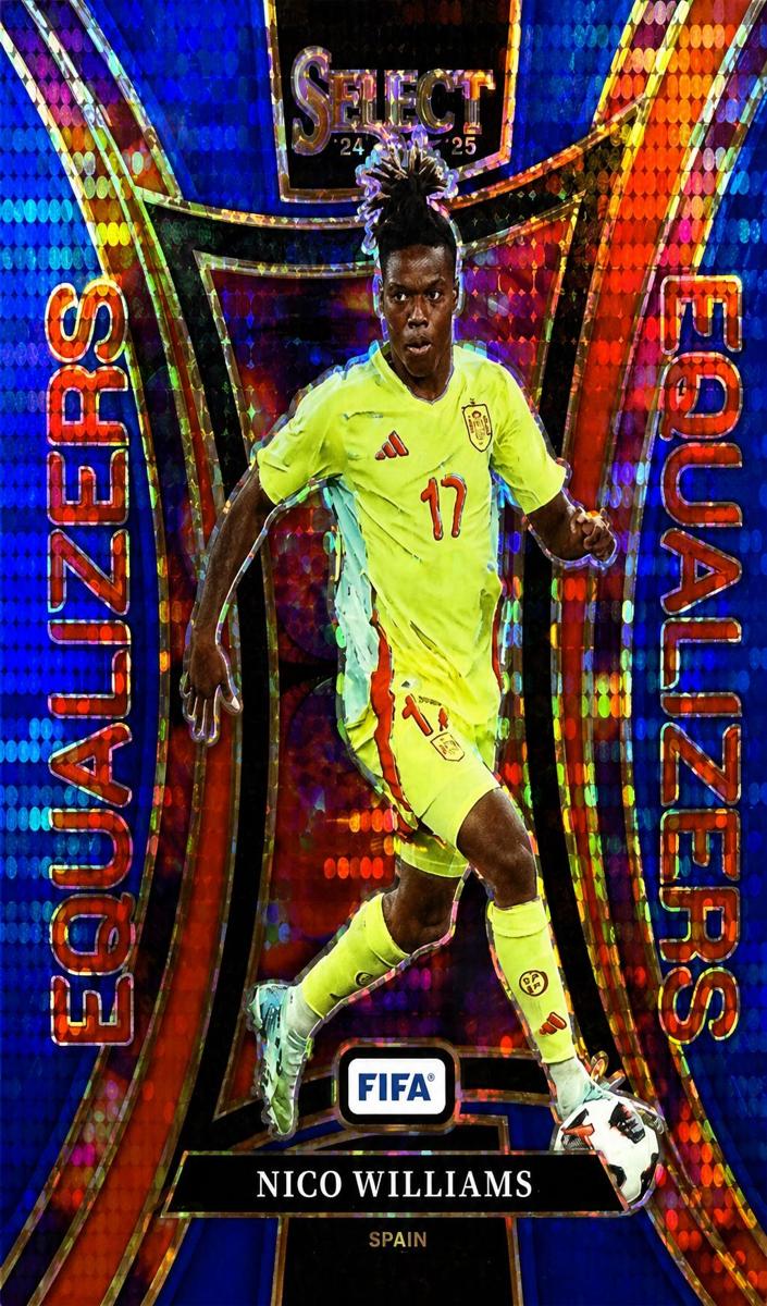 2024 Panini Select FIFA Nico Williams [Red Wave] #9 card