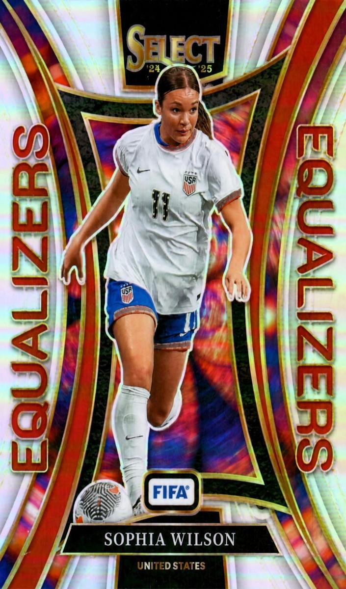 2024 Panini Select FIFA Sophia Wilson [Red Wave] #11 card