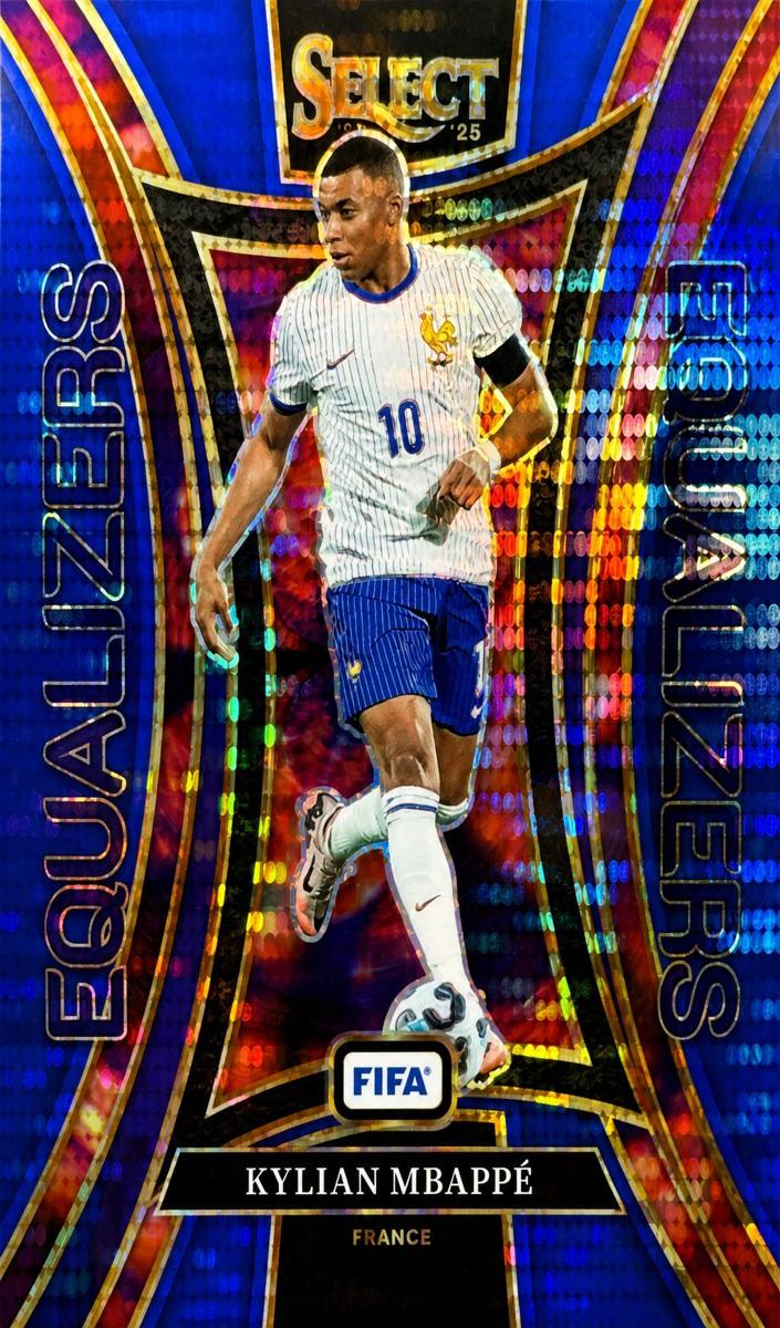 2024 Panini Select FIFA Kylian Mbappe [Blue Pulsar] #4 card