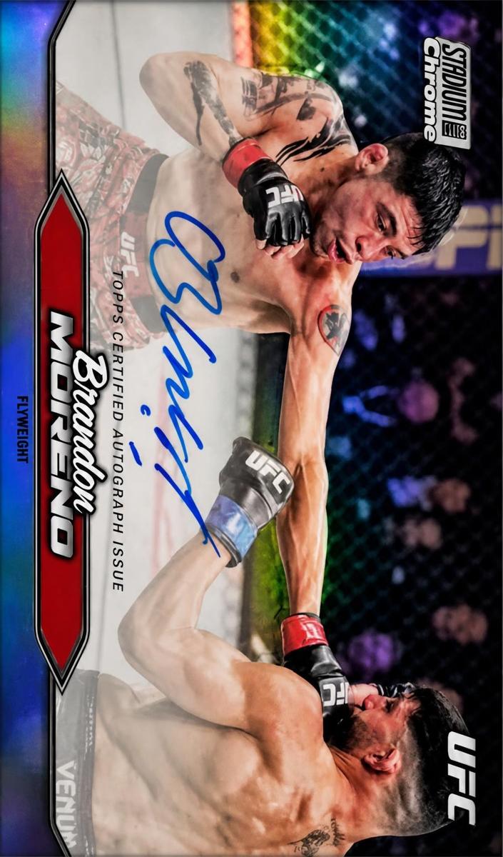 2025 Topps Stadium Club Chrome Autograph Brandon Moreno #CAS-BMO card