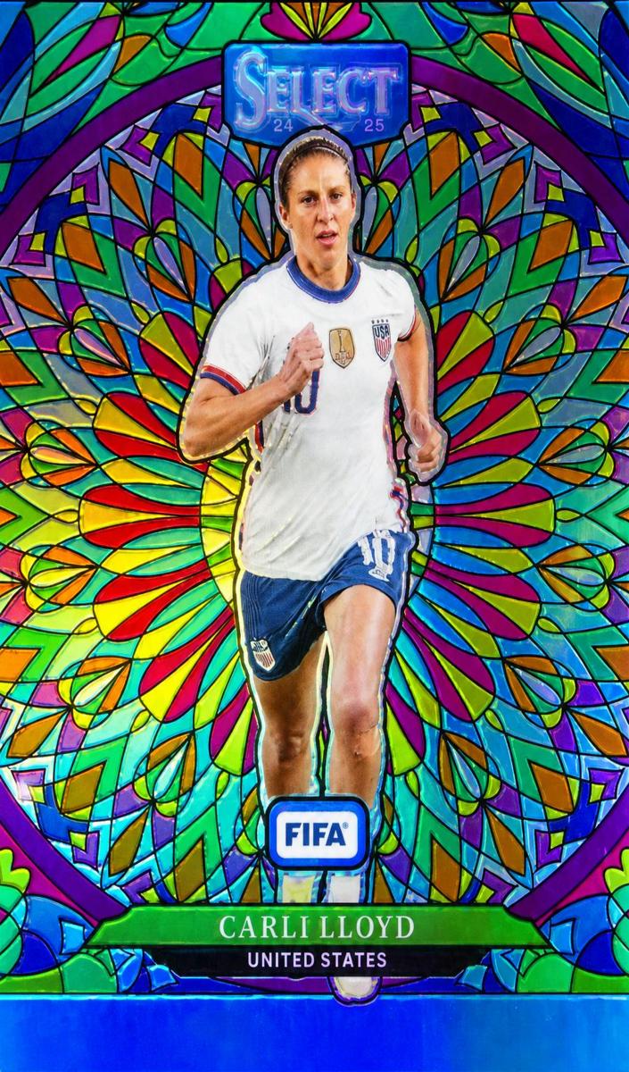 2024 Panini Select FIFA Stained Glass Carli Lloyd #22 card