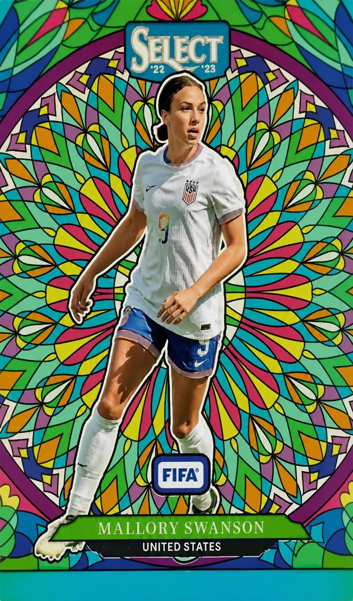 2024 Panini Select FIFA Stained Glass Mallory Swanson #11 card