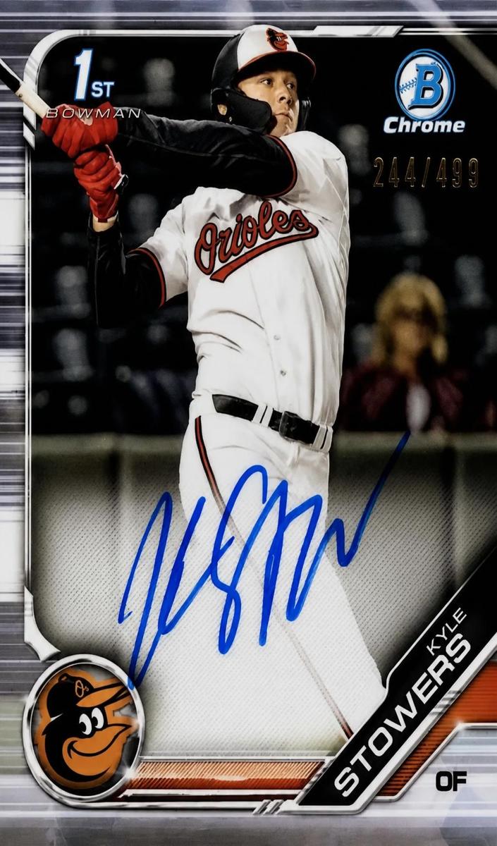 2019 Bowman Draft Chrome Kyle Stowers [Refractor] #CDA-KS card