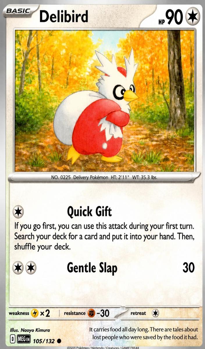 Delibird 2025 Pokemon Mega Evolution
