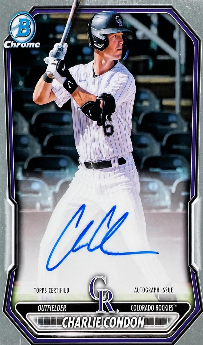 Charlie Condon 2026 Bowman Chrome Prospects Autographs Baseball