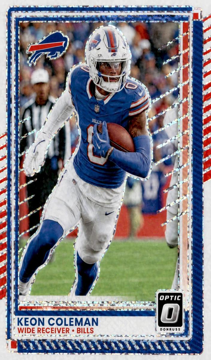 Keon Coleman 2025 Donruss Optic Football card