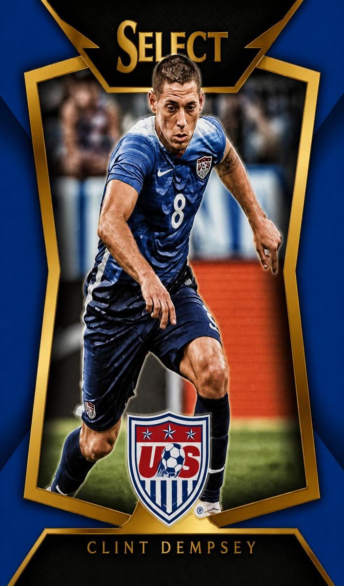 2015 Panini Select Clint Dempsey [Blue] #19 card