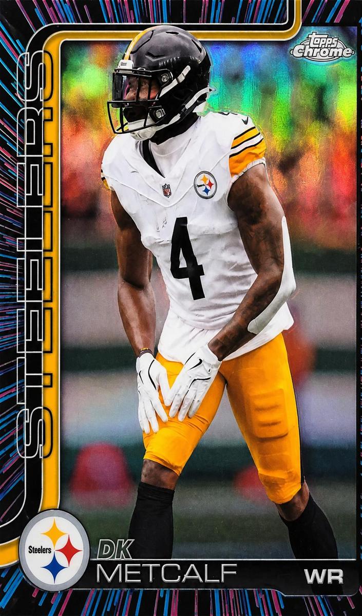 2025 Topps Chrome DK Metcalf [X-Fractor] #254 card