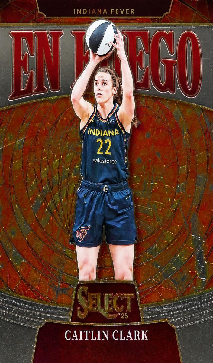 Caitlin Clark 2025 Panini Select WNBA En Fuego Basketball