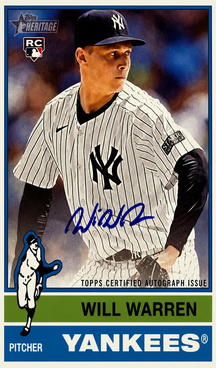 2025 Topps Heritage Real One Autograph Will Warren #ROA-WW card