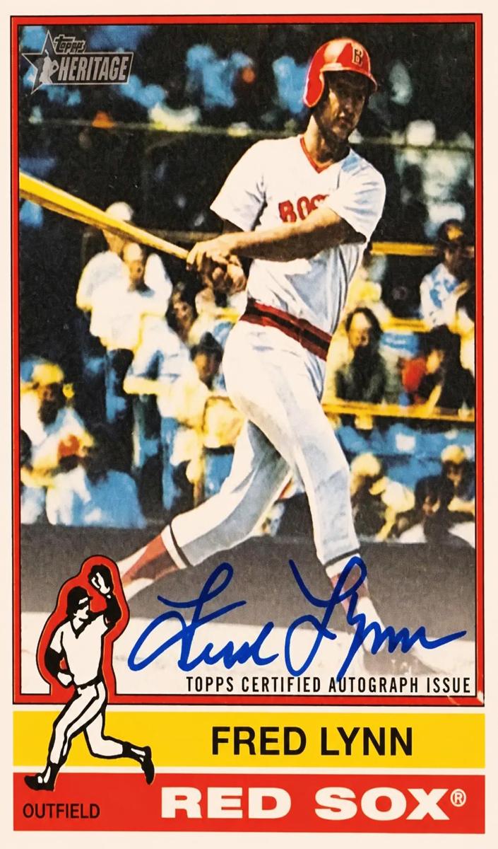 2025 Topps Heritage Real One Autograph Fred Lynn #76RO-FL card