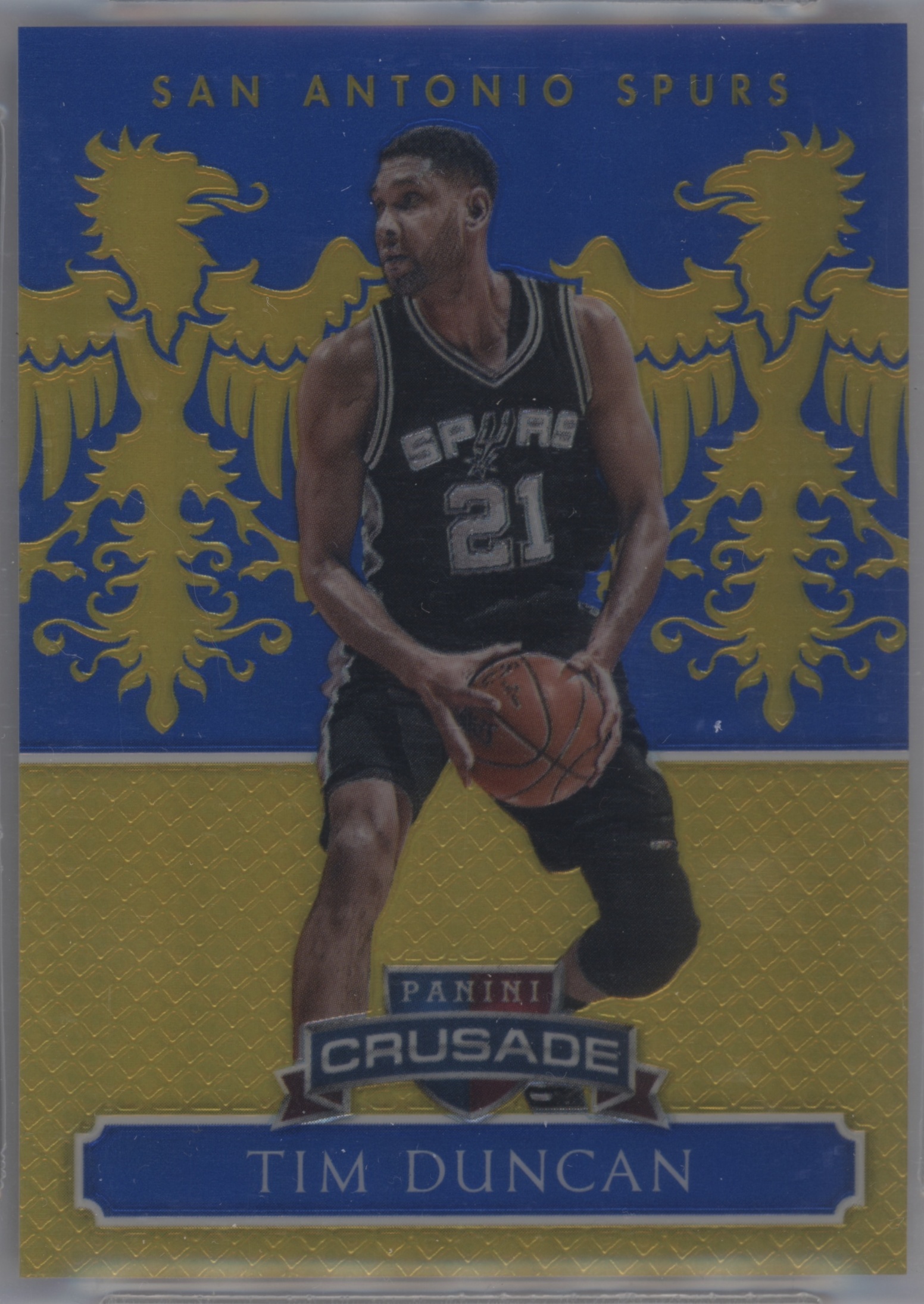 2014 Panini Excalibur Tim Duncan [Gold] #46 card