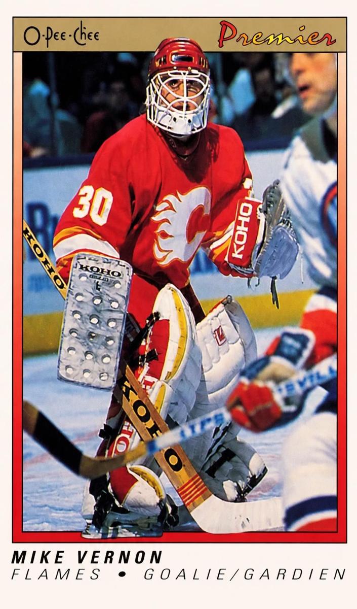 1990 O-Pee-Chee Premier Mike Vernon #126 card