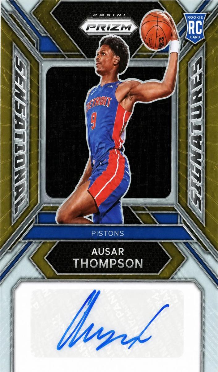 2023 Panini Prizm SENSATIONAL SIGNATURE-GOLD #SSAT Ausar Thompson front