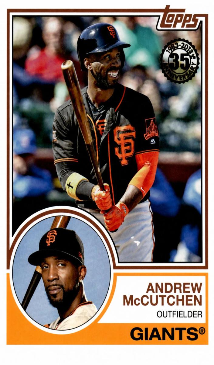 2018 Topps Update Andrew McCutchen [Gold] #83-1 card