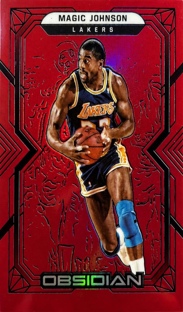 2021 Magic Johnson [Electric Etch Red Flood] #133